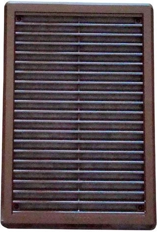 Větrací mřížka se síťovinou 200 × 300 mm, hnědá