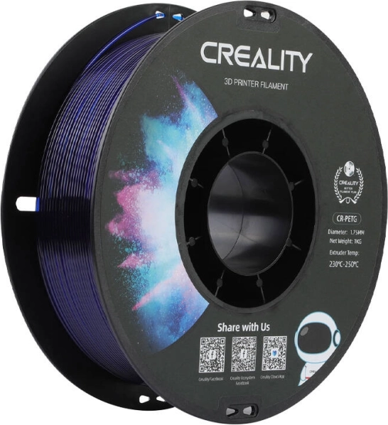 Creality CR-PETG filament 1,75 mm transparentní modrá 1 kg