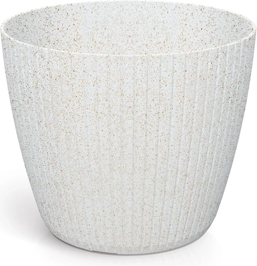 Květináč Lamia Eco Wood 19,8 cm bílý