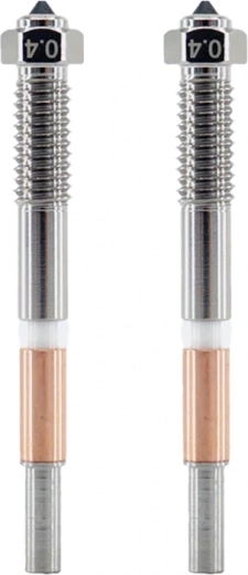 Bimetalová tryska QiDi 0,4 mm pro Q2 - 2 kusy