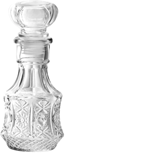 Skleněná karafa 250 ml se zátkou