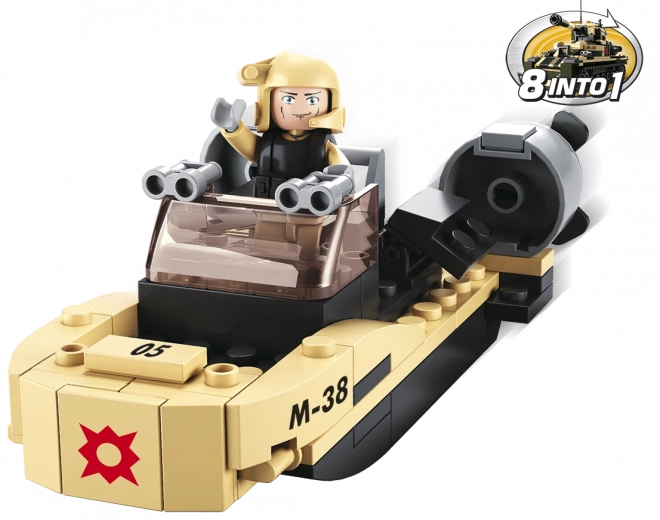 Sluban Army 8in1 útočný člun – ministavebnice