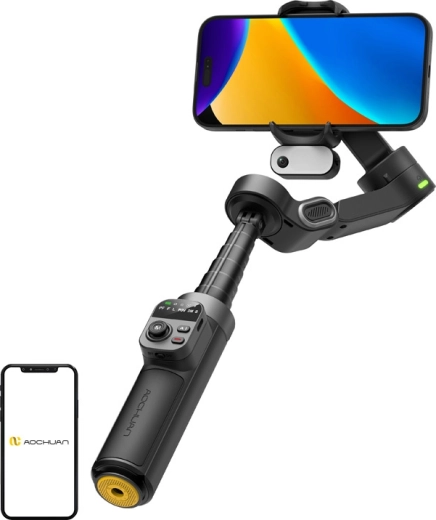 AOCHUAN smart x3 stabilizátor pro mobil s AI senzorem (černý)