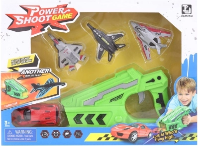 Vystřelovačka s autíčkem a letadly pro děti