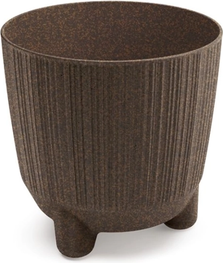 Květináč Ryfo N Eco Wood 14,5 cm káva