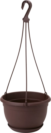 Závěsný květináč Malta 27 cm hnědý