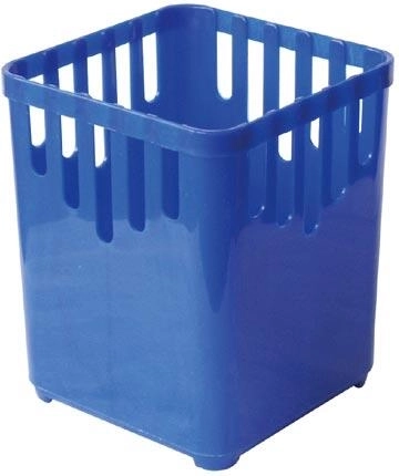 Odkapávač na příbory čtvercový, 1 přihrádka, plast, mix barev