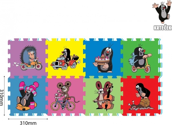 Pěnový koberec KRTEČEK 29 × 29 cm