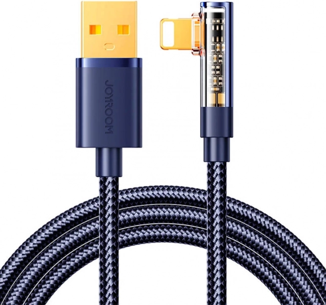 Úhlový kabel USB‑A na Lightning 1,2 m Joyroom modrý