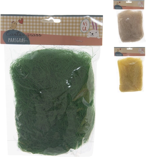 Dekorační dřevěná tráva 45 g (mix 3 barev)