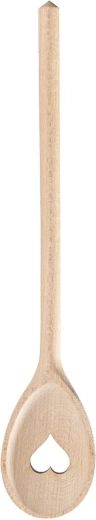 Dřevěná vařečka oválná s motivem srdce 30 cm