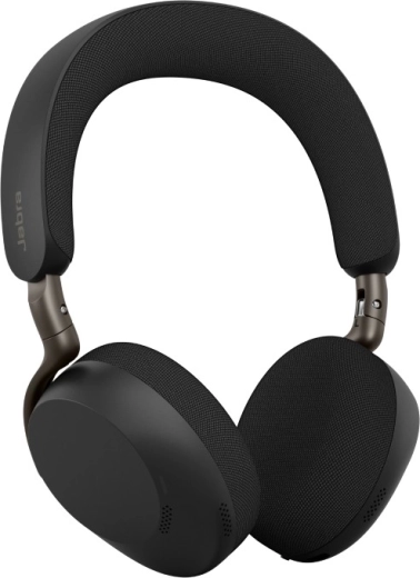 Jabra Evolve3 75 UC s bezdrátovým donglem Link 390a, černé, s bezdrátovým nabíjením