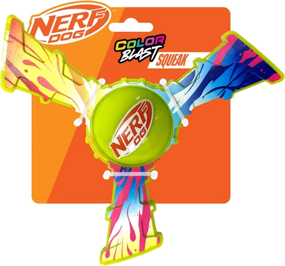 Nerf Dog létající hračka pro psy s barevným úchopem 20 cm