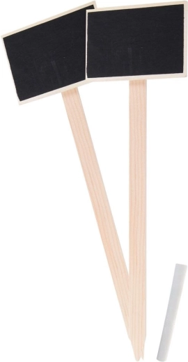 Zahradní cedulky s křídou, výška 34 cm, 2 ks