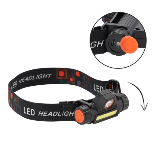 Hliníková LED čelovka, kompaktní a dobíjecí