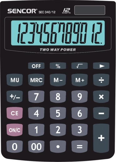 Stolní kalkulačka Sencor SEC 340/12 Dual