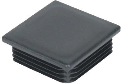 Čtvercová zátka 80 mm z LDPE, černá