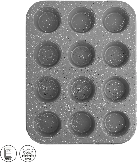 Orion GRANDE granitová forma na 12 muffinů