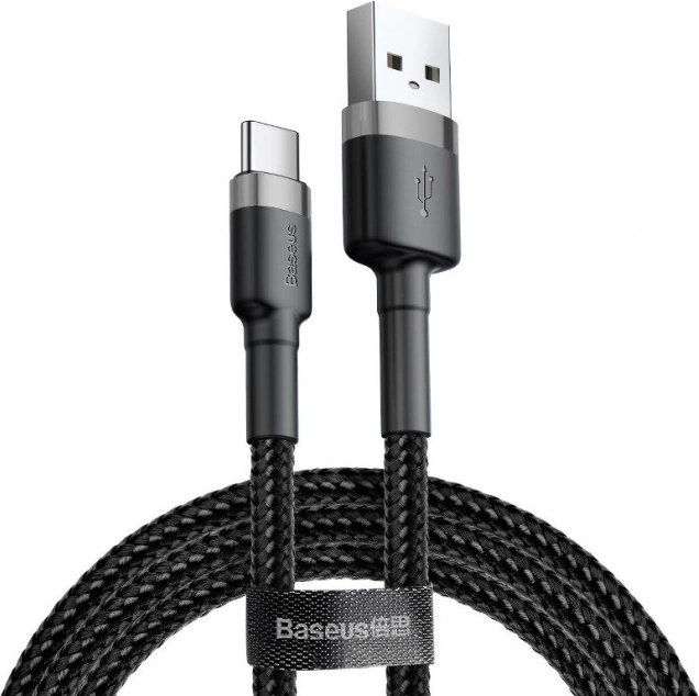 Baseus Cafule USB-C kabel 2A 2m šedo-černý
