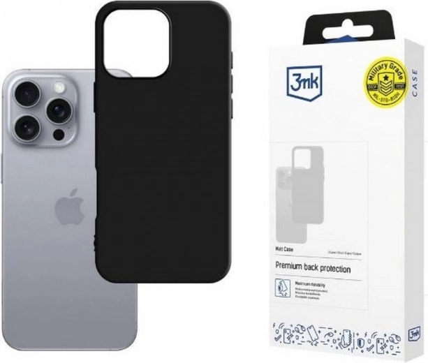 Matt case iPhone 16 Pro Max 6,9 černý