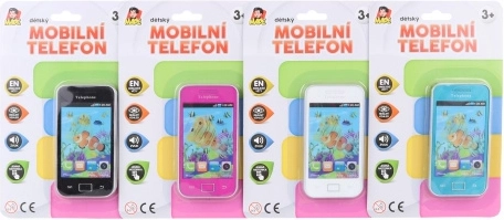Mobilní dětský telefon na baterie 11 cm