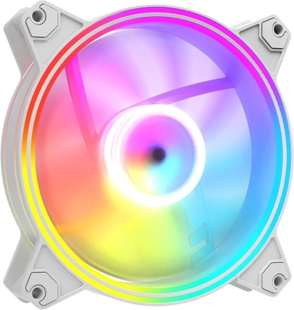Volcano Apex 120 ARGB ventilátor 120 mm – bílý, tichý a výkonný