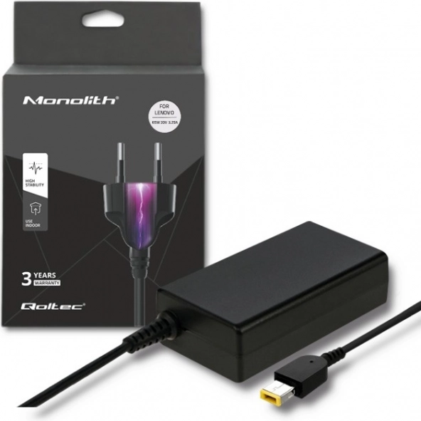 Síťový adaptér pro Lenovo 65 W, 20 V, 3,25 A se square tip konektorem