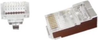 Průchozí síťový konektor rj45 8p8c ftp (10 ks)