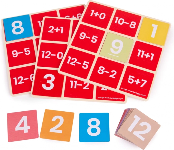Matematické bingo sčítání a odčítání