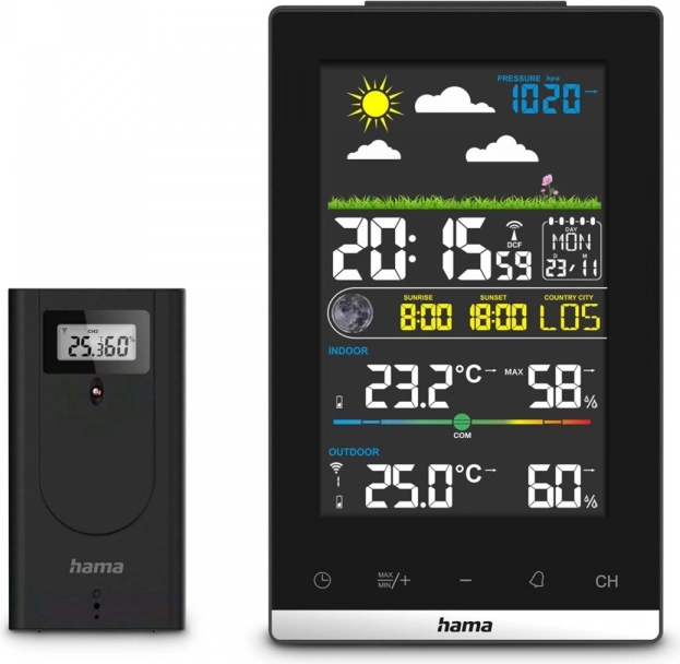 Meteostanice HAMA Jamaica, černá