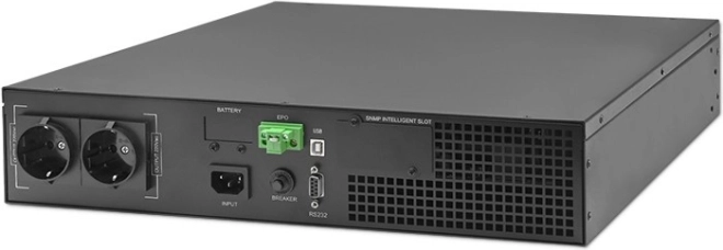 Záložní zdroj UPS do racku 1 kVA 1000 W s LCD, on-line, účiník 1.0