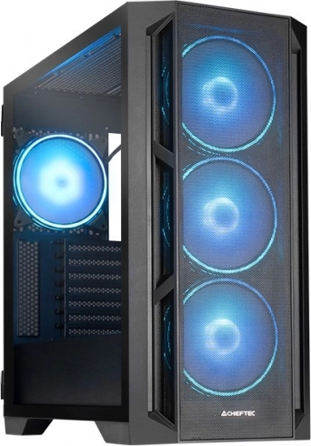Skříň CHIEFTEC APEX Lumo GA-01, E-ATX, 4× 140 mm ARGB PWM