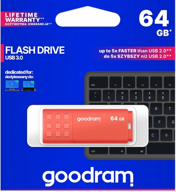 USB flash disk 64 GB GOODRAM UME3 oranžový USB 3.0