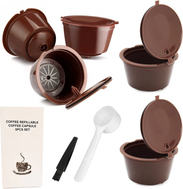 Sada 5 opakovaně použitelných kávových kapslí pro DOLCE GUSTO