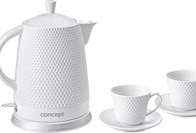 Keramická rychlovarná konvice s hrnky CONCEPT 1,5 l