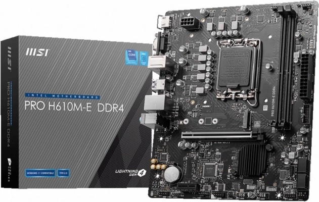 Pevná deska PRO H610M-E s1700 DDR4 HDMI M.2 mATX