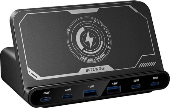 BlitzWolf rychlonabíječka 160W, černá