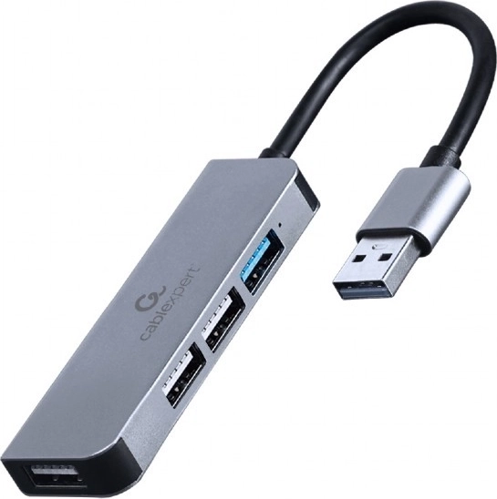 USB hub 4portový, 3× USB 2.0 + 1× USB 3.1, hliníkový