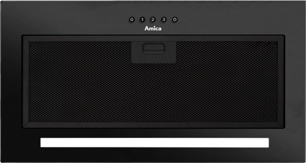 Vestavný kuchyňský odsavač par Amica OMC6271B Slim s LED lištou