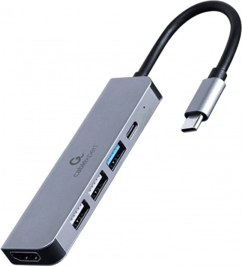 Multifunkční USB-C adaptér 5v1 s PD, HDMI a USB porty