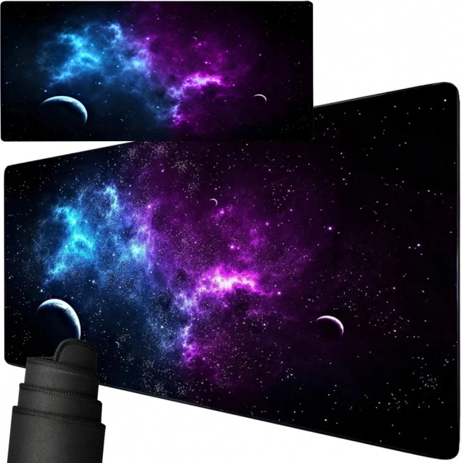 Herní desk mat podložka pod myš XXL s motivem vesmíru 90 × 40 cm