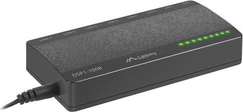 Lanberg gigabitový desktopový switch 8× RJ-45