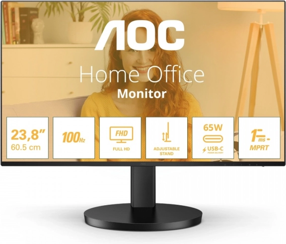 Monitor 23,8" IPS 100 Hz s USB‑C a nastavitelným stojanem