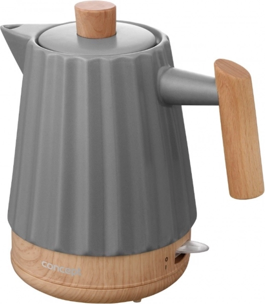Keramická rychlovarná konvice 1,5 l, tmavě šedá