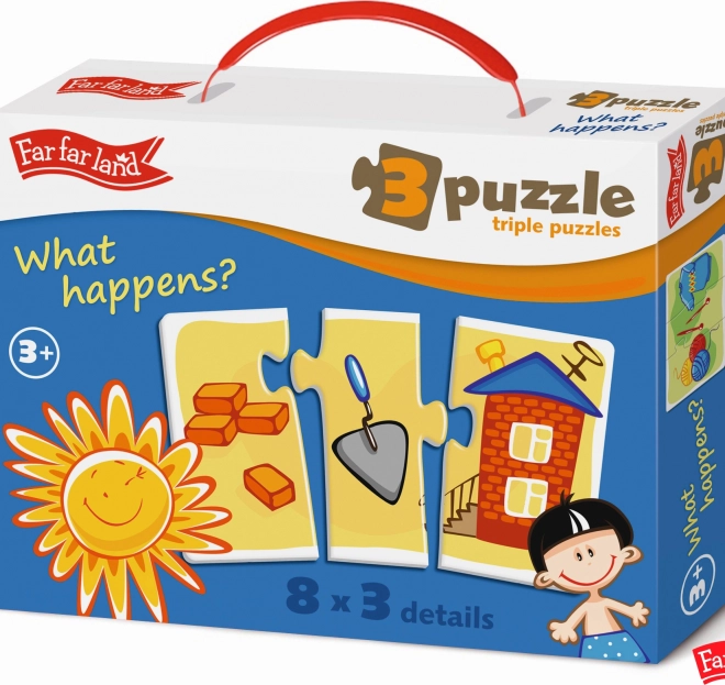 Far Far Land puzzle trojice – 8 obrázků