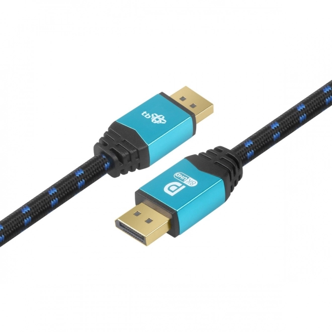 DisplayPort kabel 8K UHD s modrými konektory 2 m