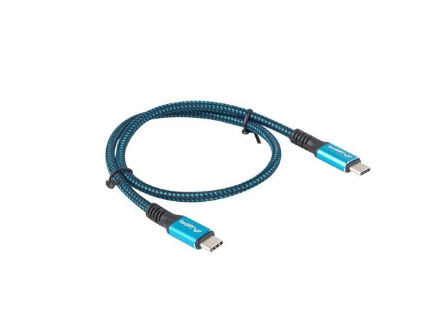 Kabel USB-C M/M USB4 0,5 m 100W 8K 60HZ černý/modrý