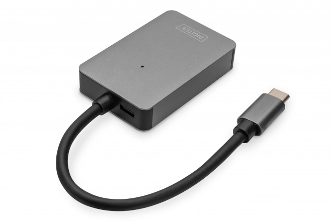 Čtečka paměťových karet USB-C, 2 porty UHS-II SD4.0 TF4.0 High Speed, hliníková, šedá
