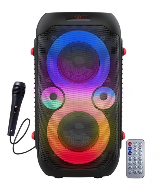 Bluetooth reproduktor s LED RGB efekty a karaoke funkcí