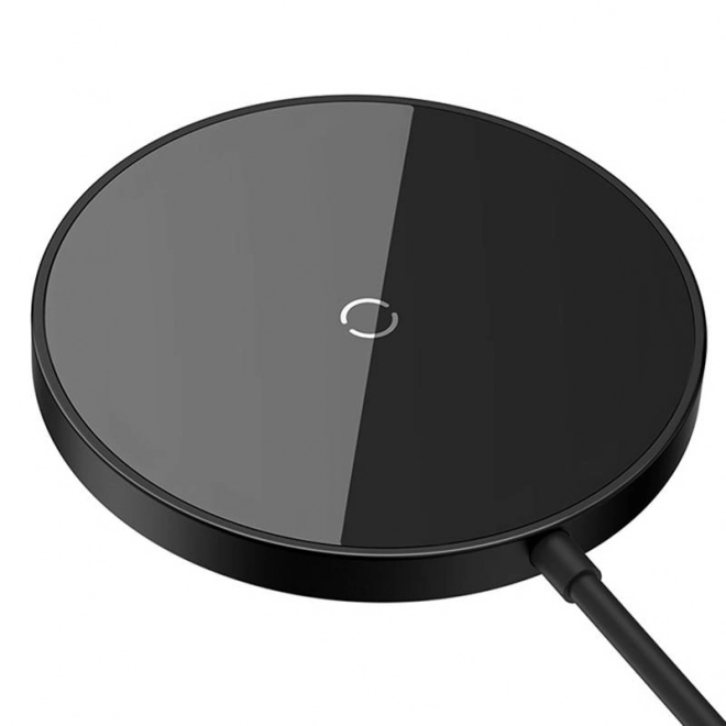Magnetická bezdrátová nabíječka Baseus Simple Mini3 15W (černá)